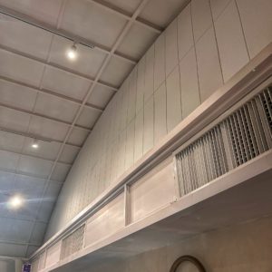 White wall acoustic panel, installing by projct'sabai.